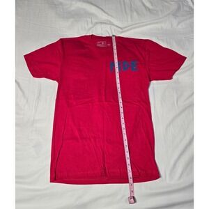 MDE COM98 Red Shirt Blue MDE Logo VAPES.COM NEW SMALL